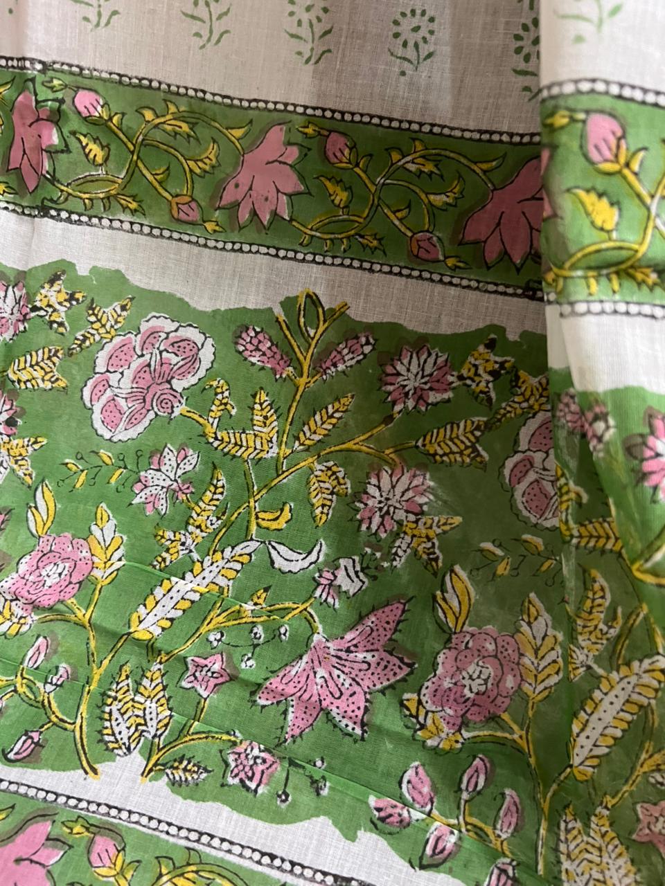 Exclusive Hand Printed Cotton Suit With Cotton Dupatta (OCOTCO008)