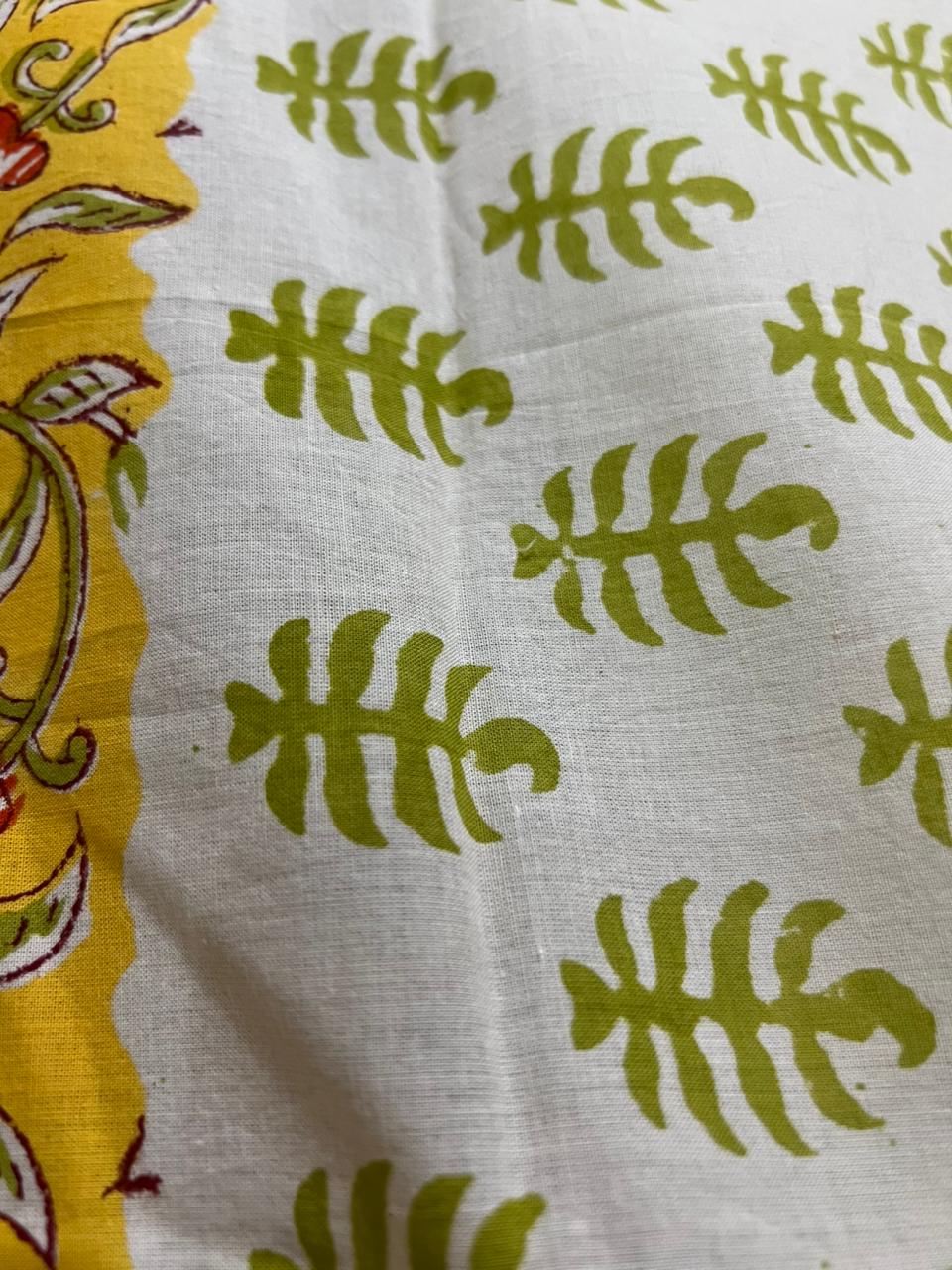 Exclusive Yellow Saffron Cotton Suit With Cotton Dupatta (OCOTCO012)