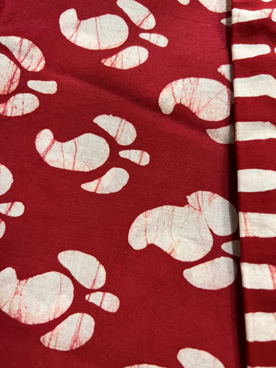 Exclusive Bagru Printed Cotton Suit With Chiffon Dupatta (OCOTCH007)