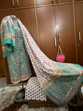 Exclusive Maruti Green Heavy Printed Cotton Suit With Cotton Dupatta (OCOTC003)