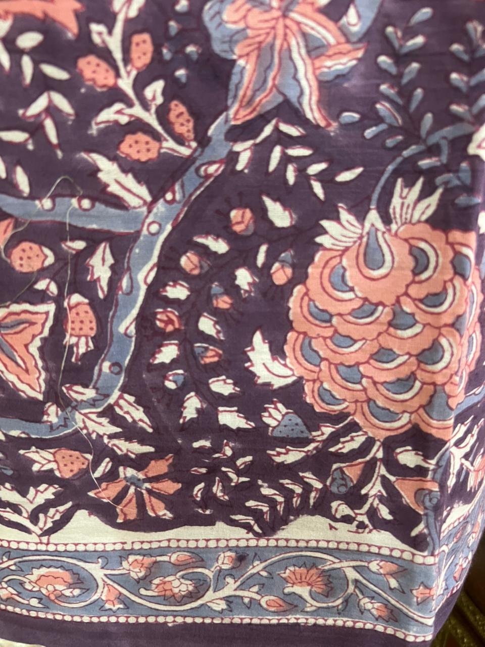 Exclusive Purple Meadow Heavy Printed Cotton Suit With Cotton Dupatta (OCOTC001)